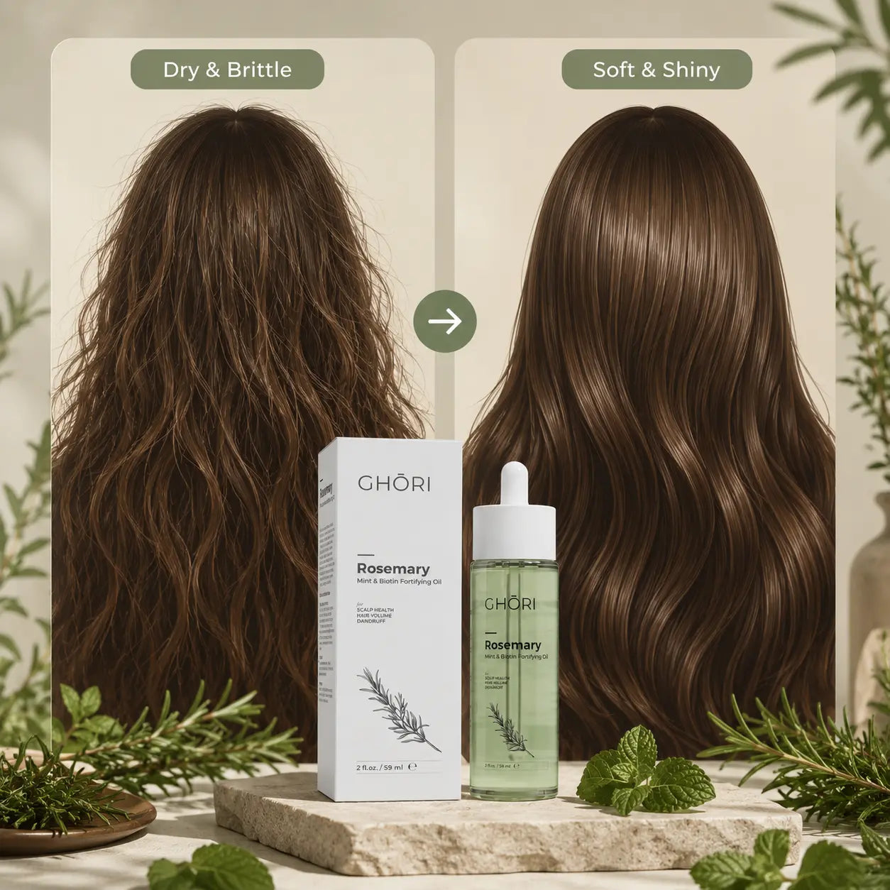 Rosemary, Mint & Biotin Fortifying Oil