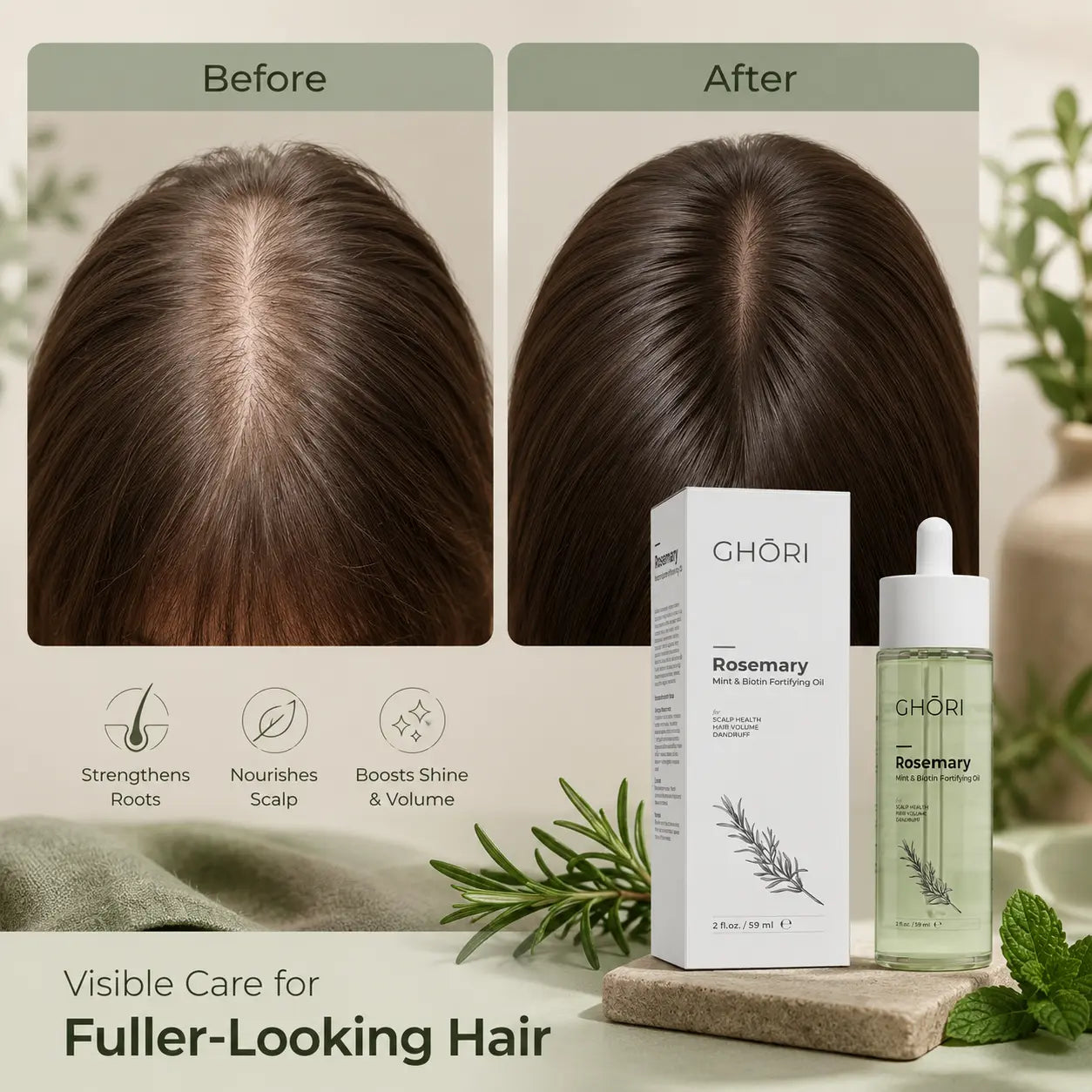 Rosemary, Mint & Biotin Fortifying Oil