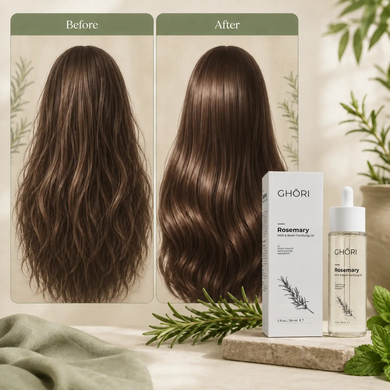 Rosemary, Mint & Biotin Fortifying Oil