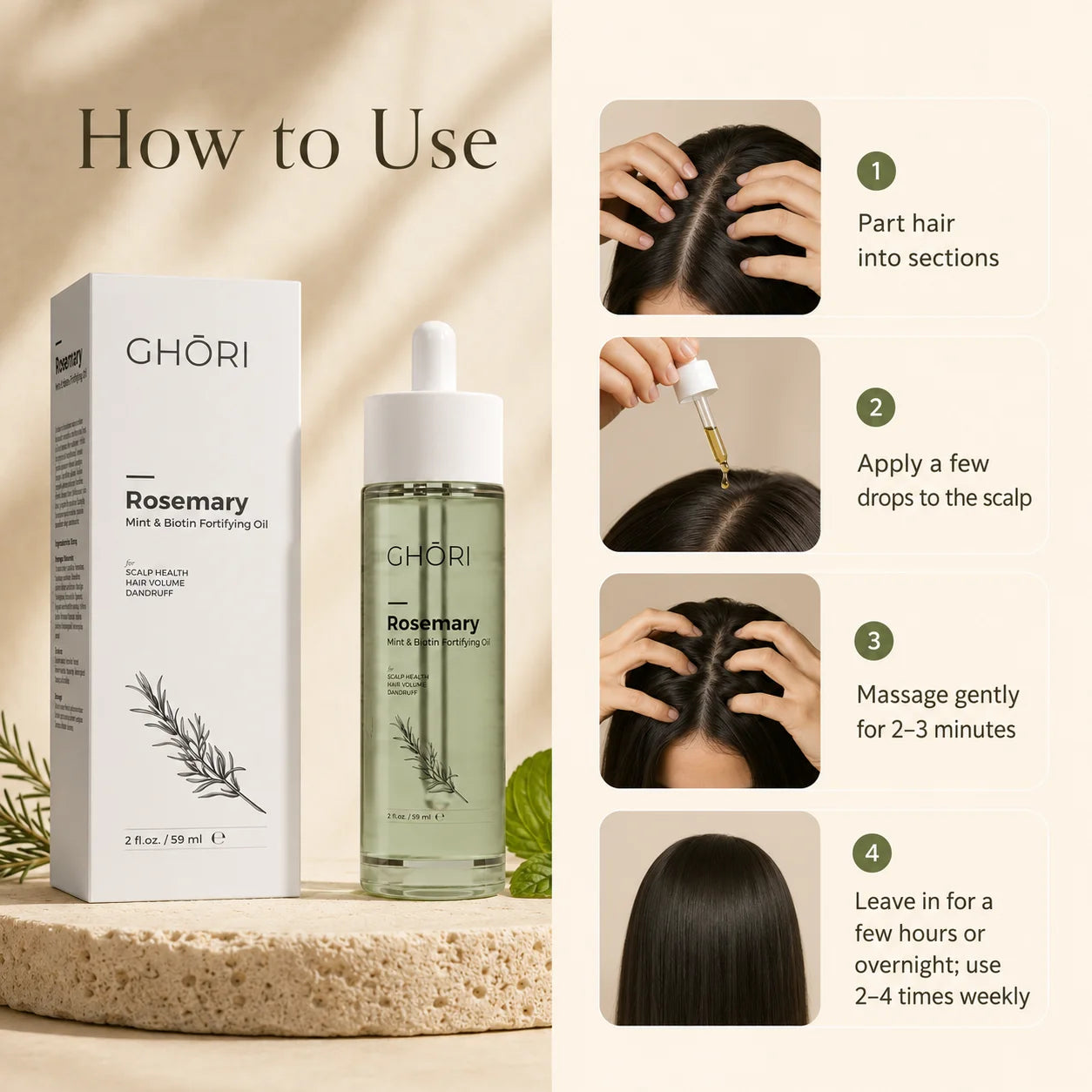 Rosemary, Mint & Biotin Fortifying Oil